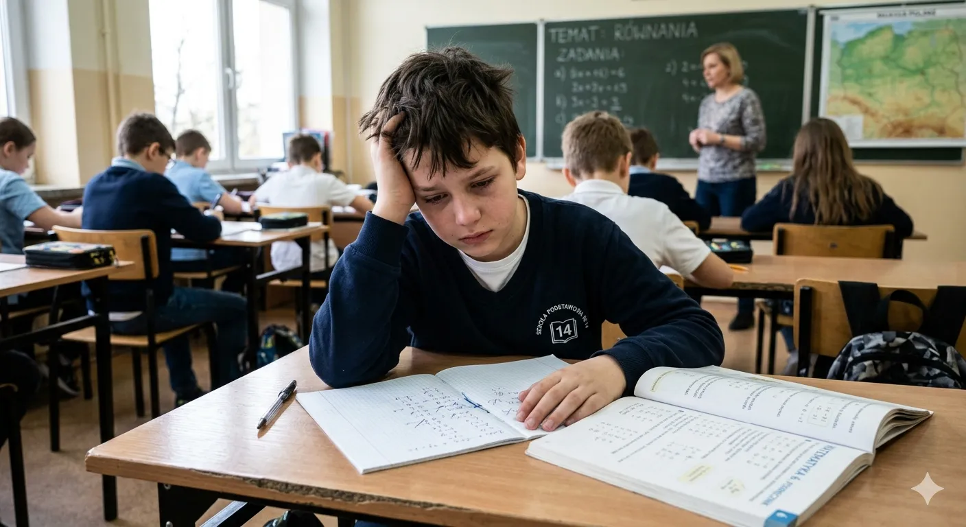 Jedynka z chemii — uczeń przed korepetycjami